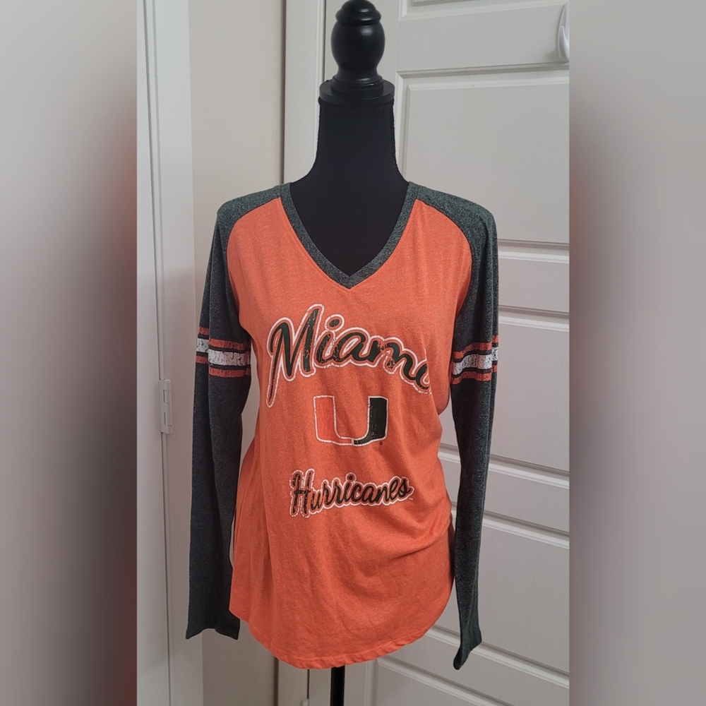 Champion long sleeve cotton t-shirt with UM logo